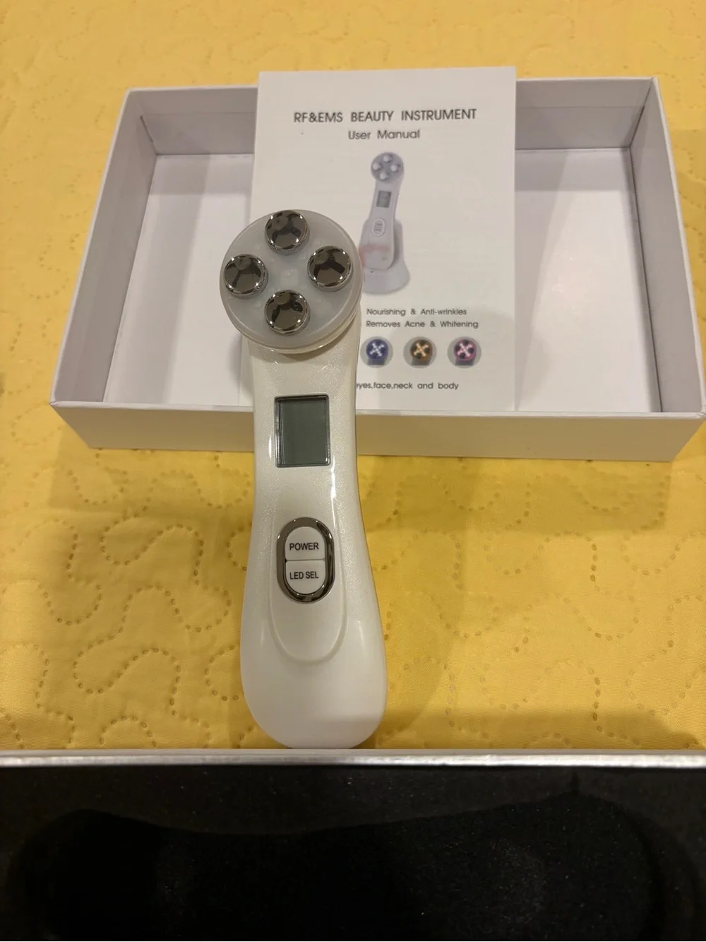 White LED Facial Massager for Women Skincare